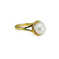 ANILLO CON PERLA DE ORO DE 10K