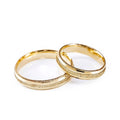 ARGOLLA HUECA DE MATRIMONIO DE ORO DE 10K