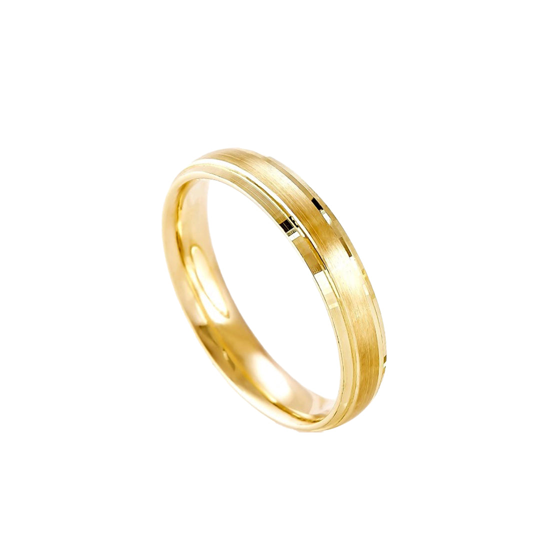 ARGOLLA HUECA DE MATRIMONIO DE ORO DE 10K
