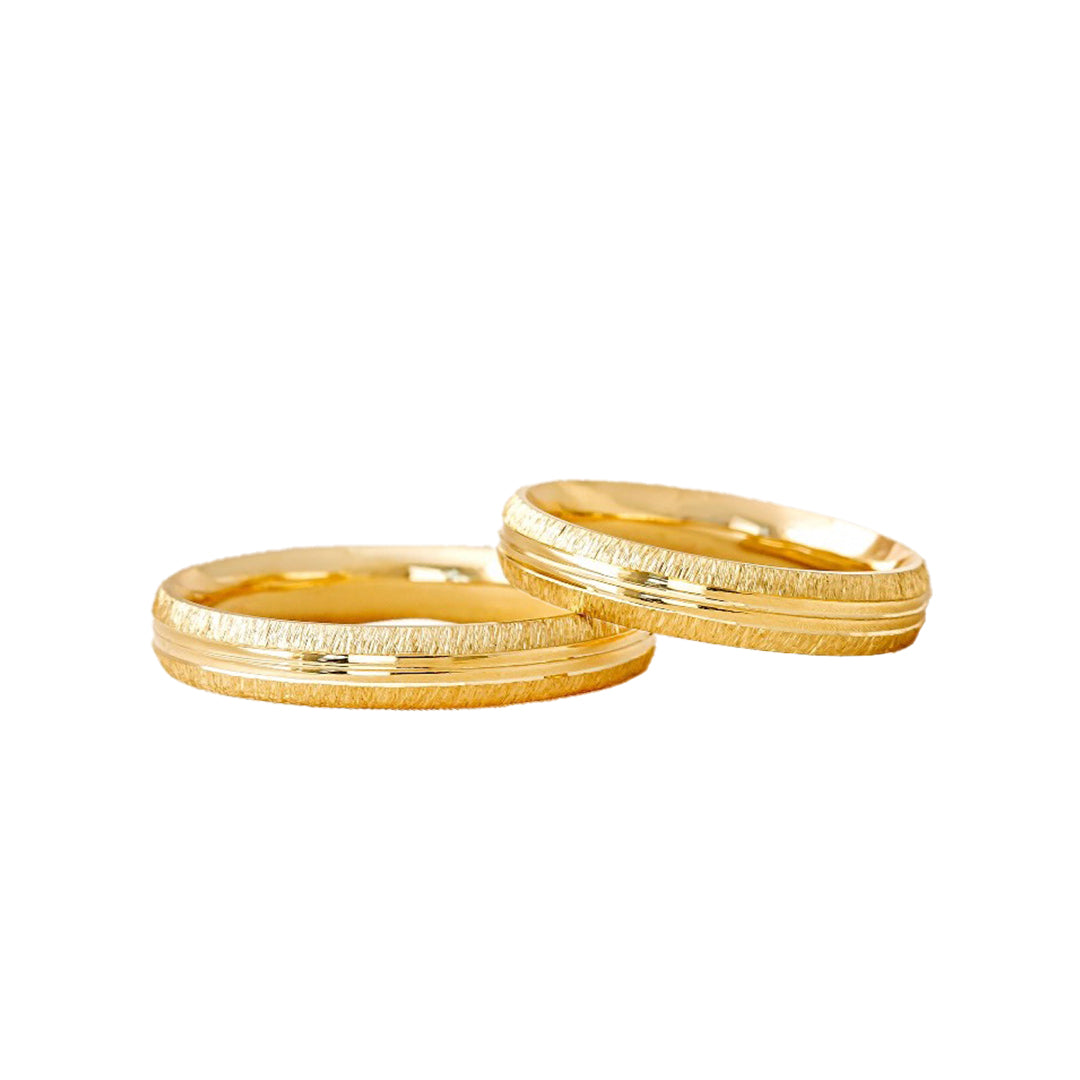 ARGOLLA HUECA DE MATRIMONIO DE ORO DE 10K