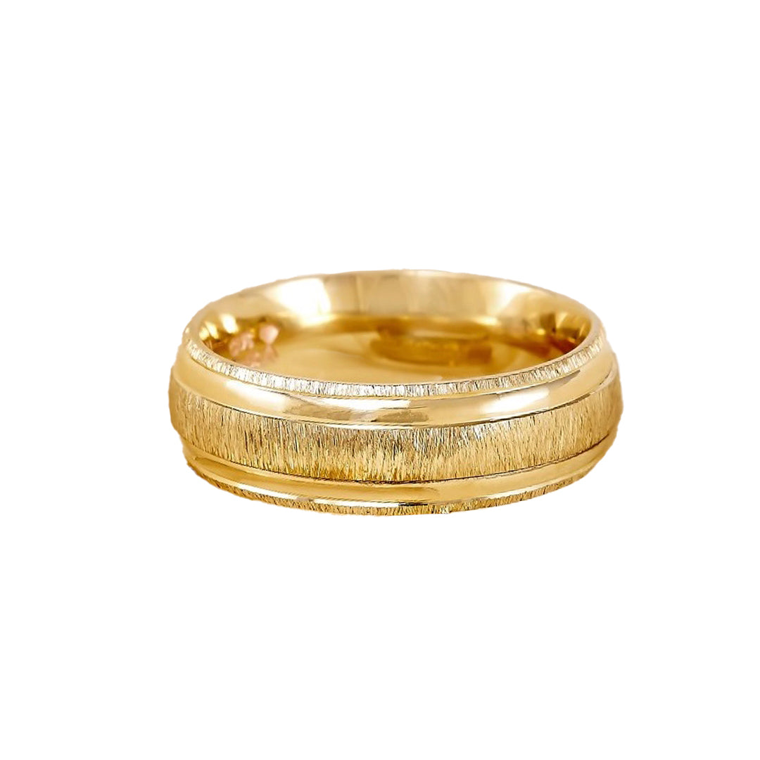 ARGOLLA HUECA DE MATRIMONIO DE ORO DE 10K