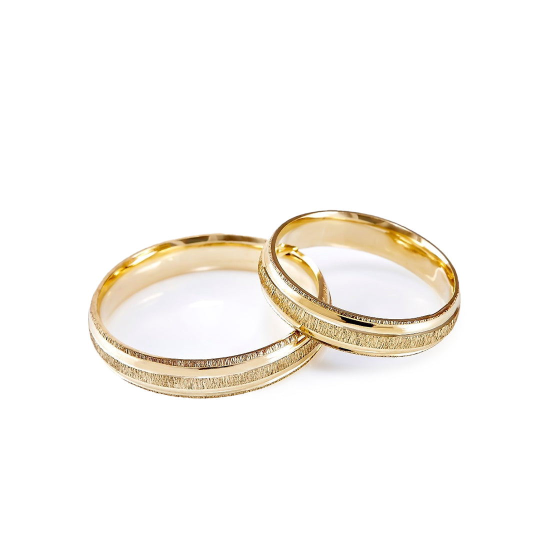 ARGOLLLA SOLIDA DE MATRIMONIO DE ORO DE 10K