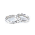ARGOLLA SOLIDA DE MATRIMONIO DE ORO BLANCO DE 10K