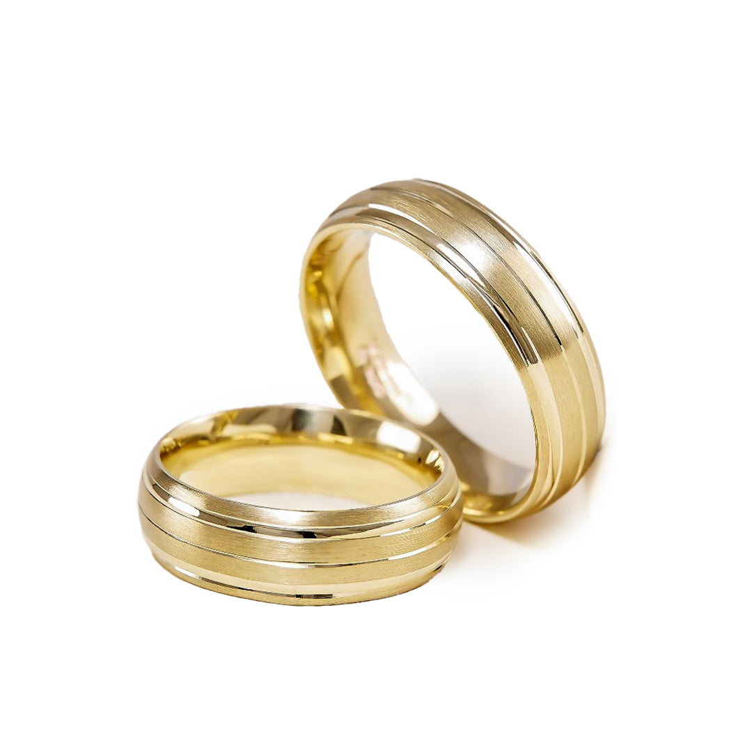 ARGOLLA SOLIDA DE MATRIMONIO DE ORO DE 10K