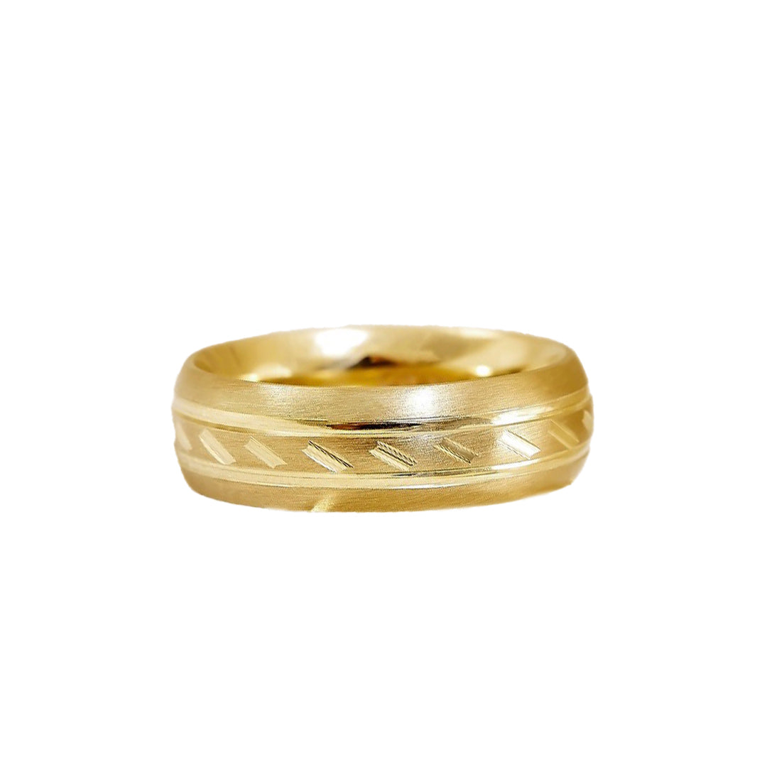 ARGOLLA SOLIDA DE MATRIMONIO DE ORO DE 10K