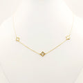 CADENA SOLIDA TIPO VANCLEFF DE ORO DE 14K