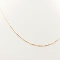 CADENA SOLIDA DELGADA DE ORO DE 14K
