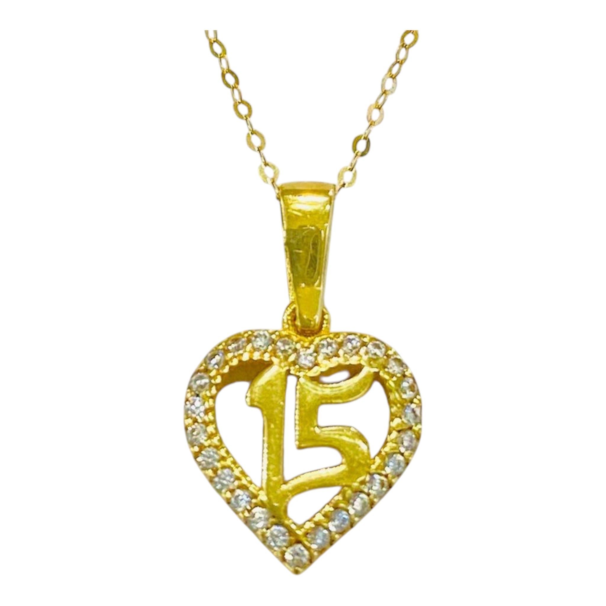 DIJE DE XV CON ZIRCONIAS DE 10K