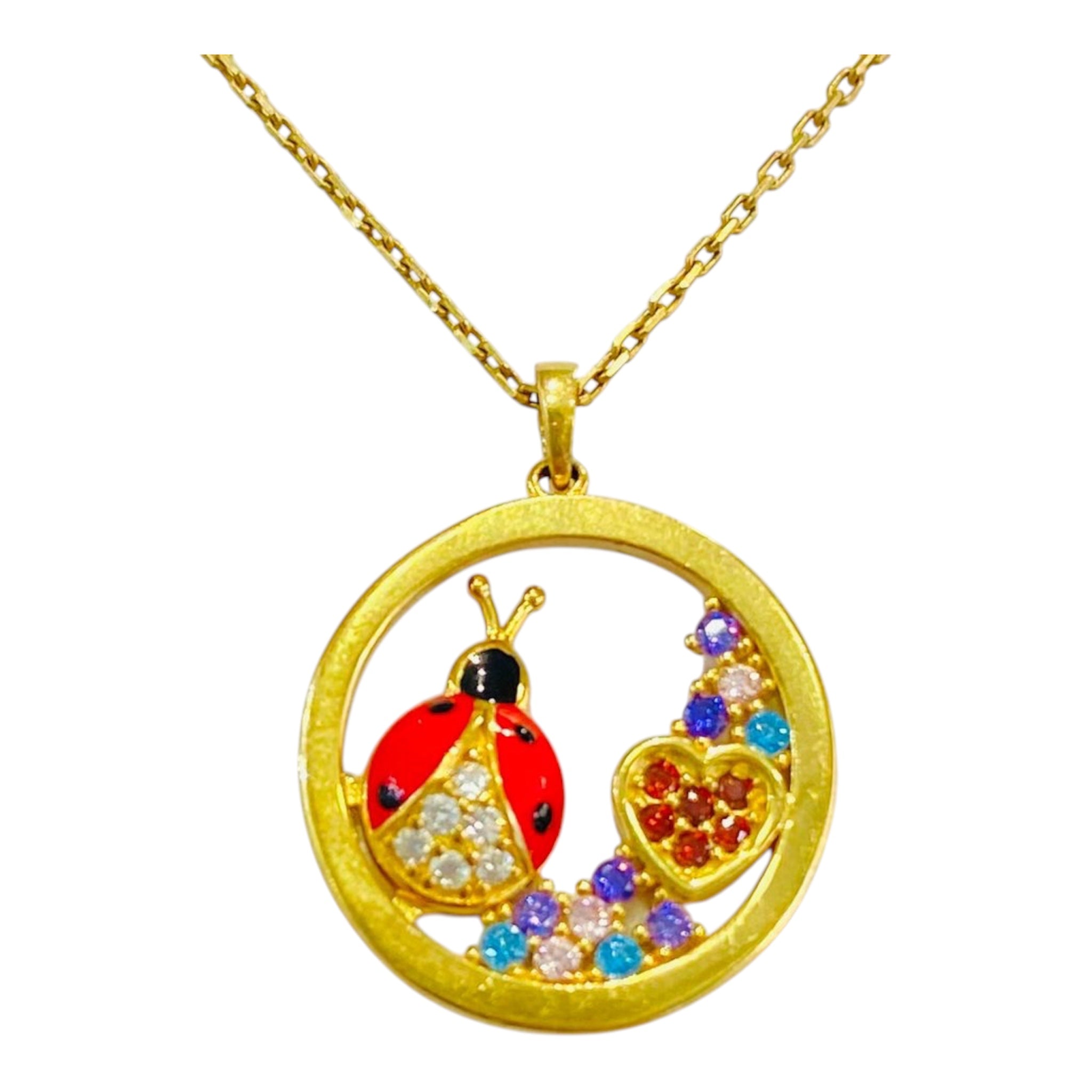 DIJE DE CATARINA CON ZIRCONIAS DE 10K