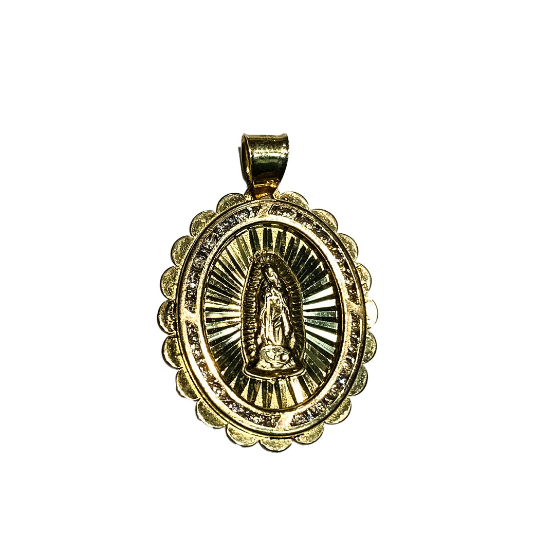 DIJE DE VIRGEN DIAMANTADA