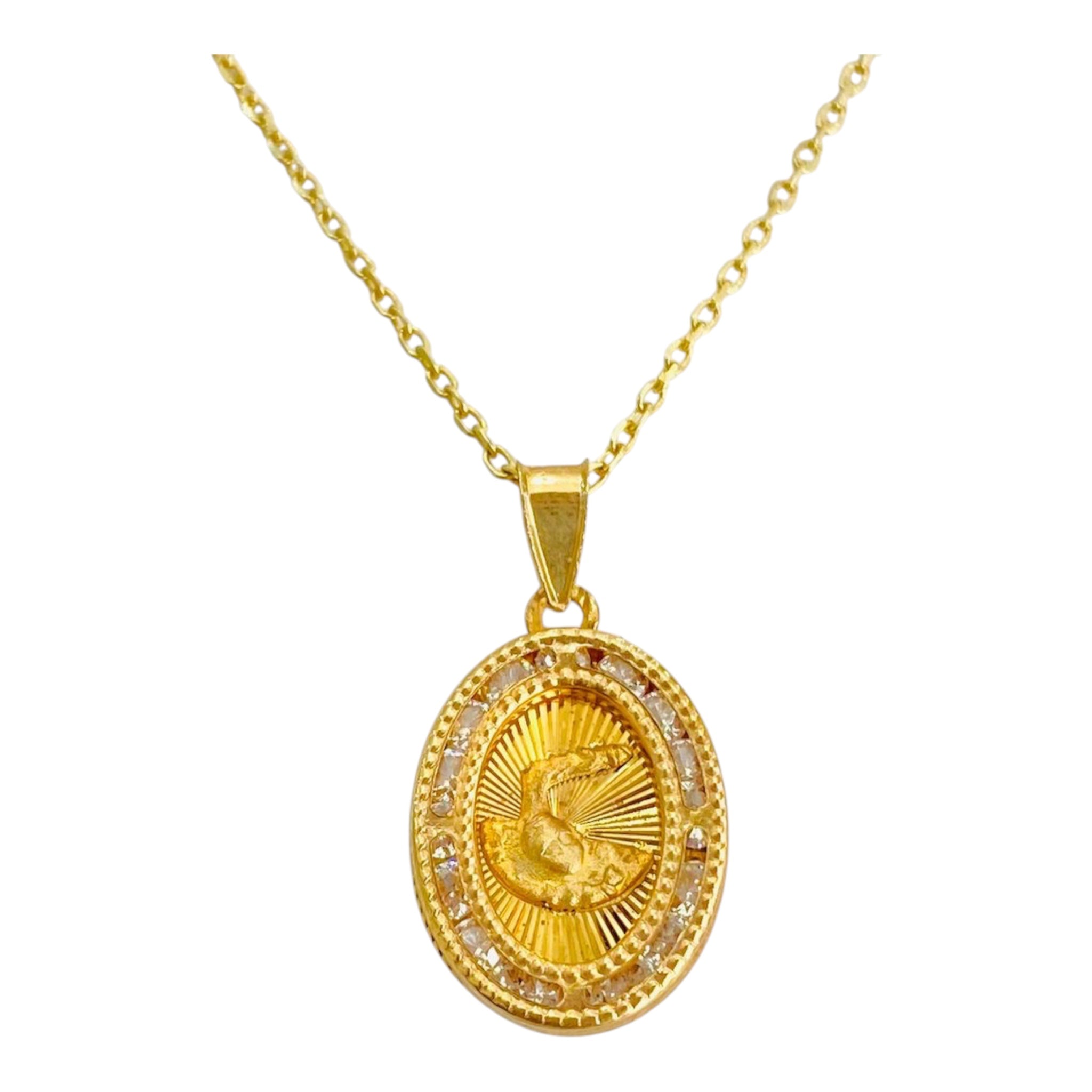 DIJE BAUTIZO CON ZIRCONIAS DE 10K