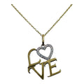 DIJE LOVE CON ZIRCONIAS DE 10K