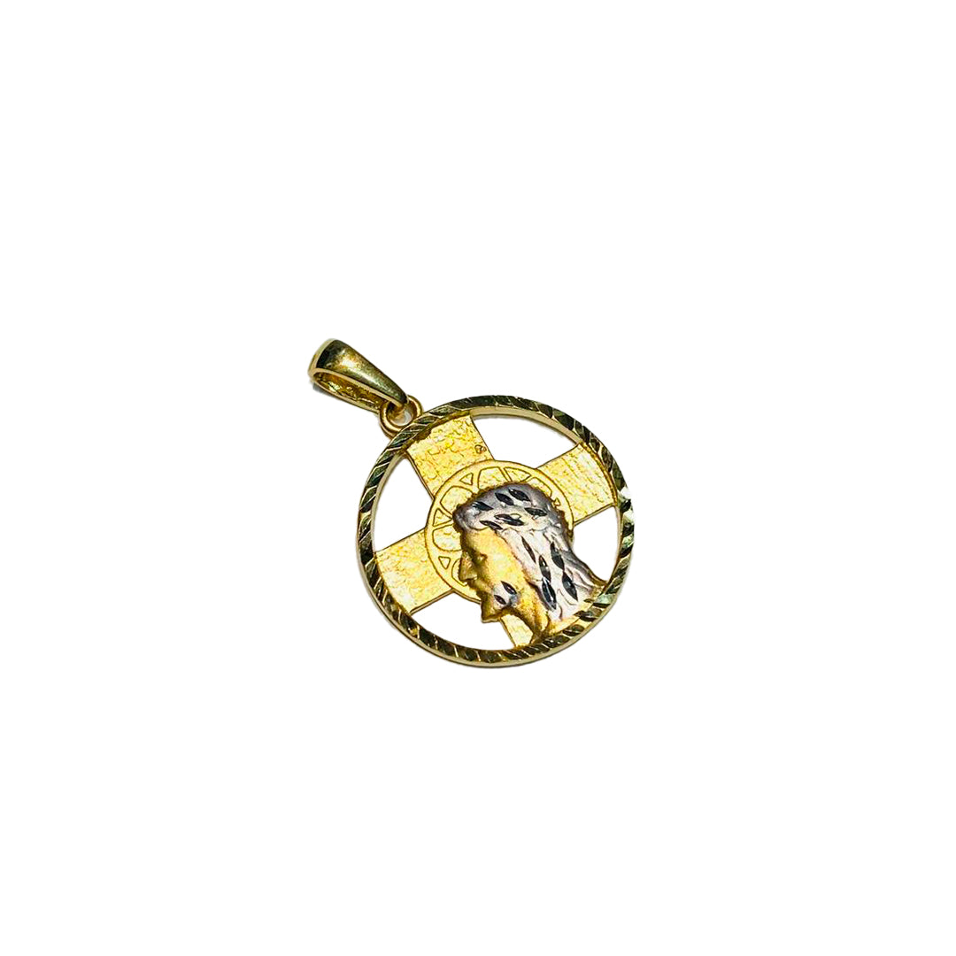 DIJE CIRCULAR CON CRISTO