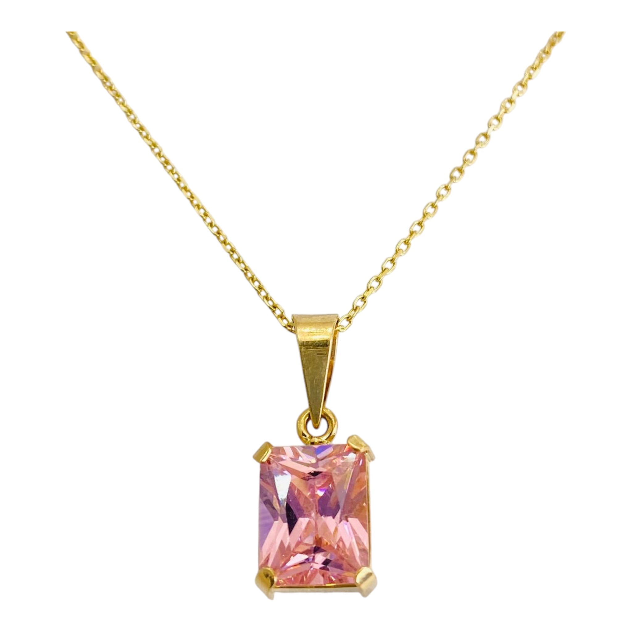 DIJE CON ZIRCONIA CUADRADA DE 10K
