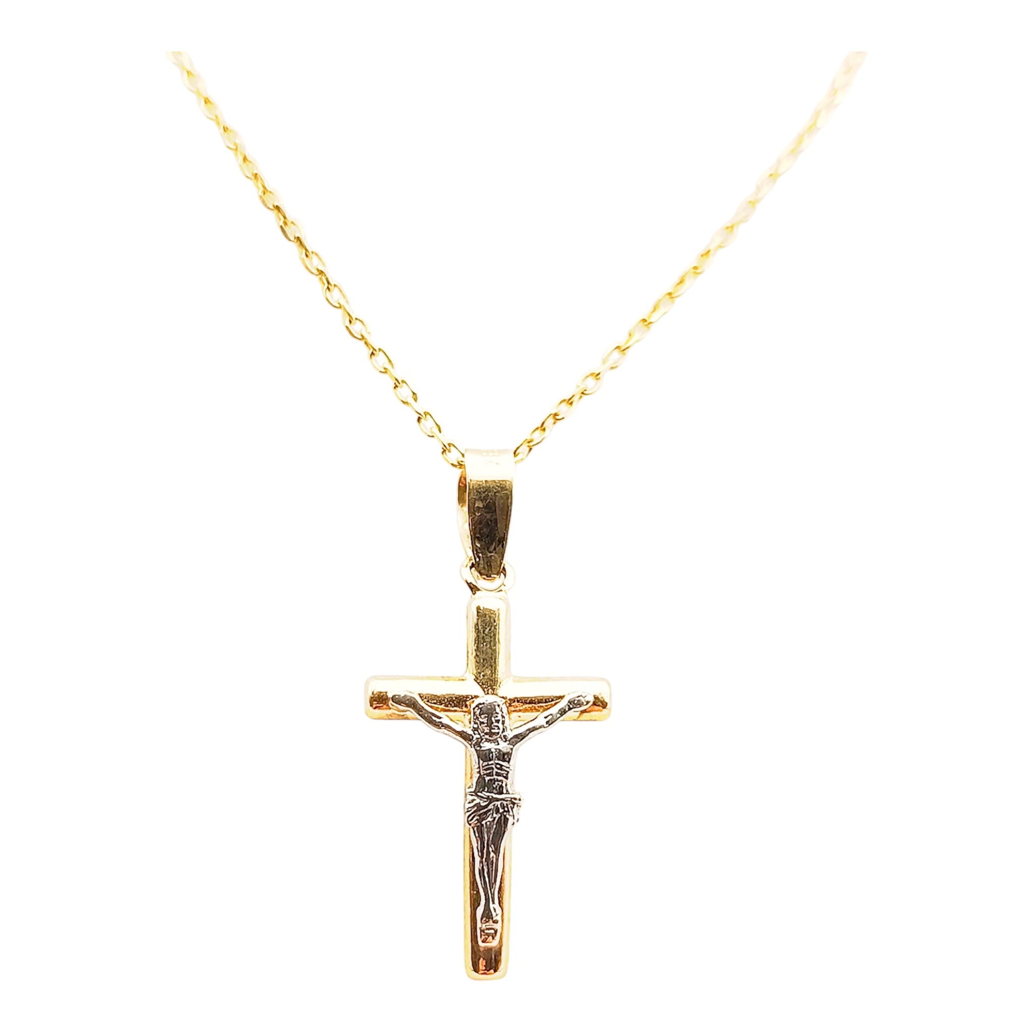 DIJE DE CRUCIFIJO CON CRISTO DE 10K