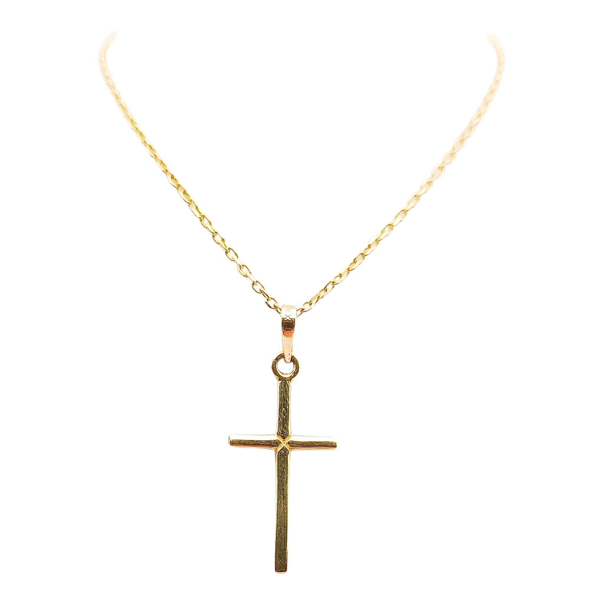 DIJE DE CRUCIFIJO SENCILLO DE 10K
