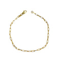 Pulsera tipo clip oro amarillo 10k
