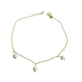 PULSERA ORO AMARILLO 14K CON PERLAS