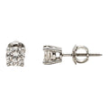 BROQUELES DE ORO CON DIAMANTES NATURALES